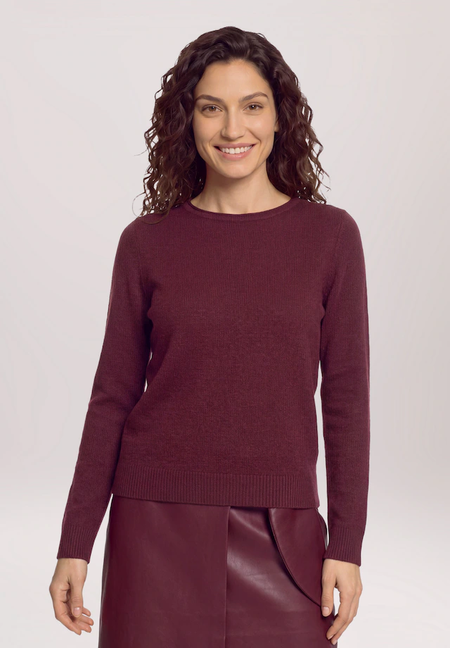 Cartoon Strickpullover »Damen mit Rundhalsausschnitt« 1