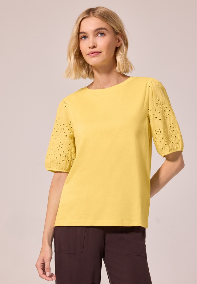 STREET ONE STUDIO T-Shirt mit Lochstickerei