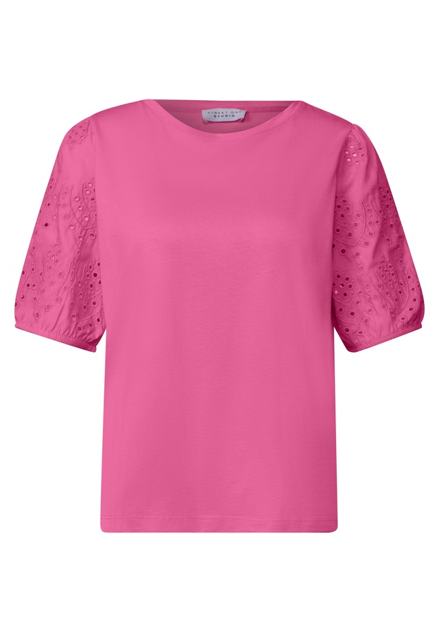 STREET ONE STUDIO T-Shirt mit Lochstickerei