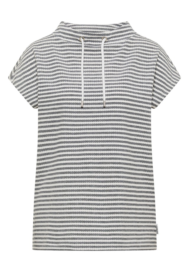 Cecil Kurzarmshirt Sommershirt mit Funnel Neck und Streifen