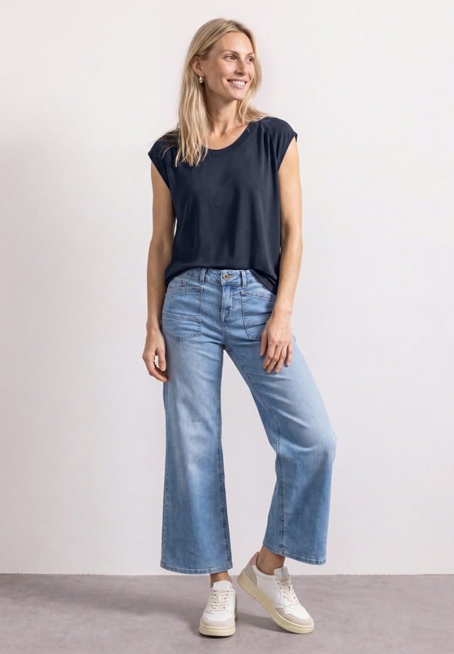 STREET ONE Shirttop aus stretchigem Viskosematerial