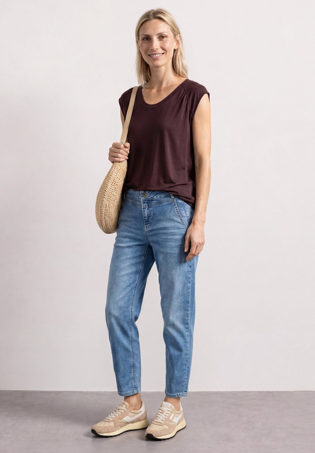 STREET ONE Shirttop aus stretchigem Viskosematerial
