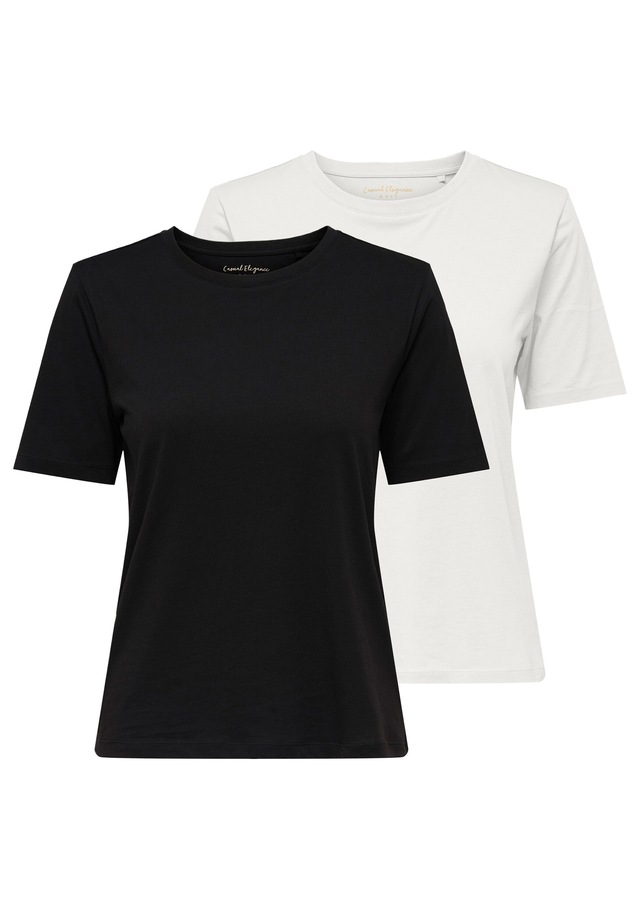 ONLY T-Shirt »T-Shirt ONLHAPPY O-NECK TEE 2er Pack« 2