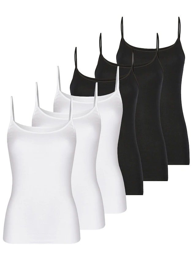 Nina Von C. Achseltop »6er Pack Trägerhemd Fine Cotton«