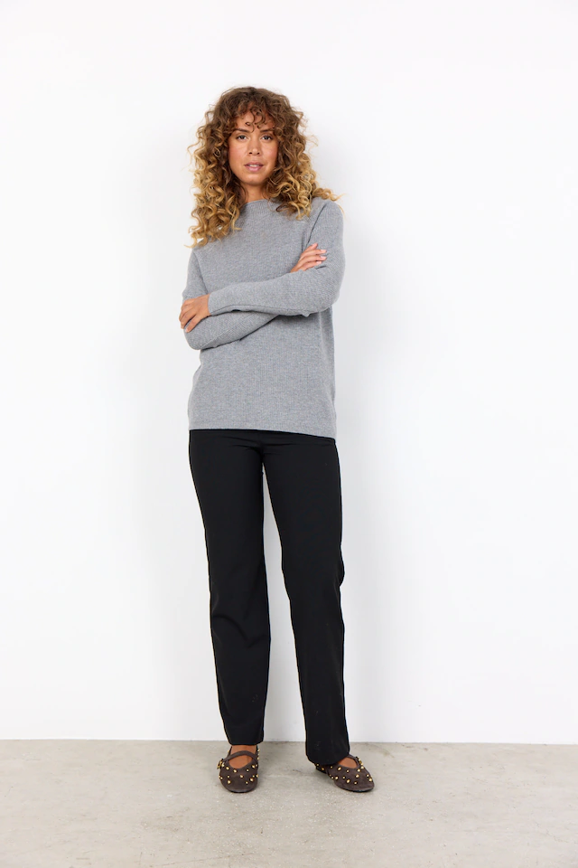soyaconcept Strickpullover »SC-KANITA 4« Viskosemischung, Rippstrick