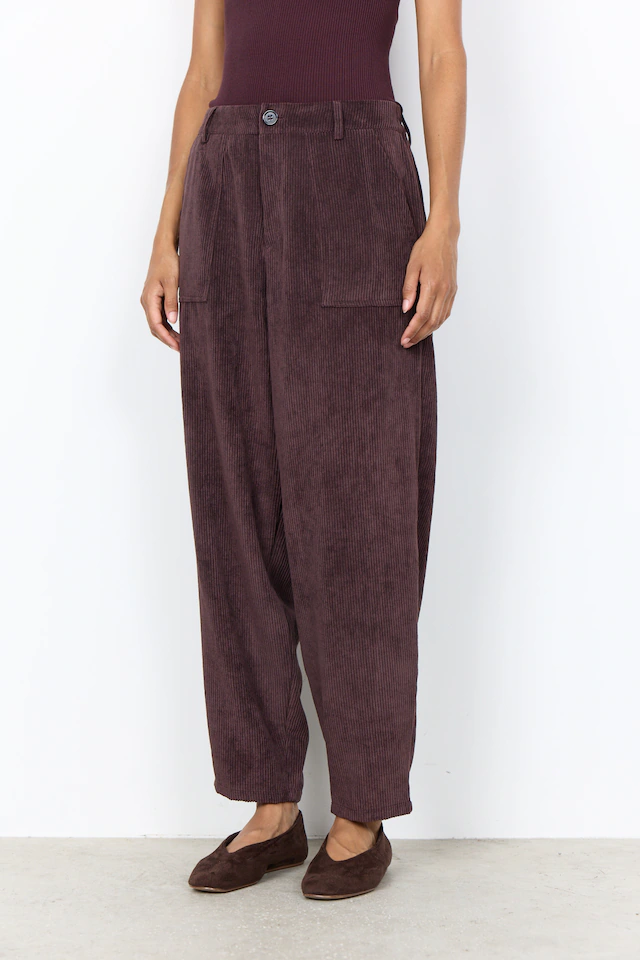 soyaconcept Cordhose »SC-BINDI 20-C« Materialmix, elastischer Bund hinten