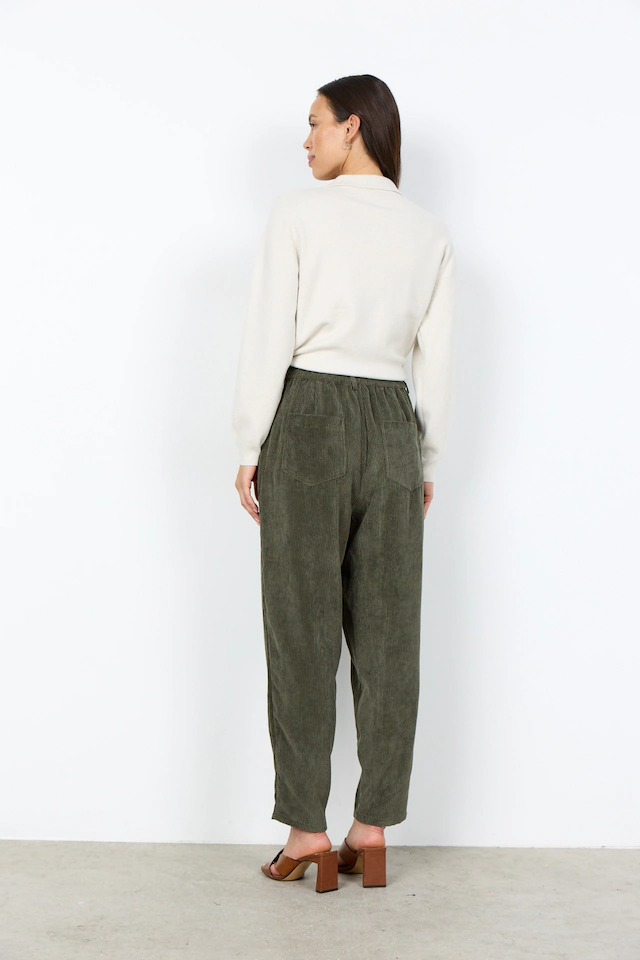 soyaconcept Cordhose »SC-BINDI 20-C« Materialmix, elastischer Bund hinten
