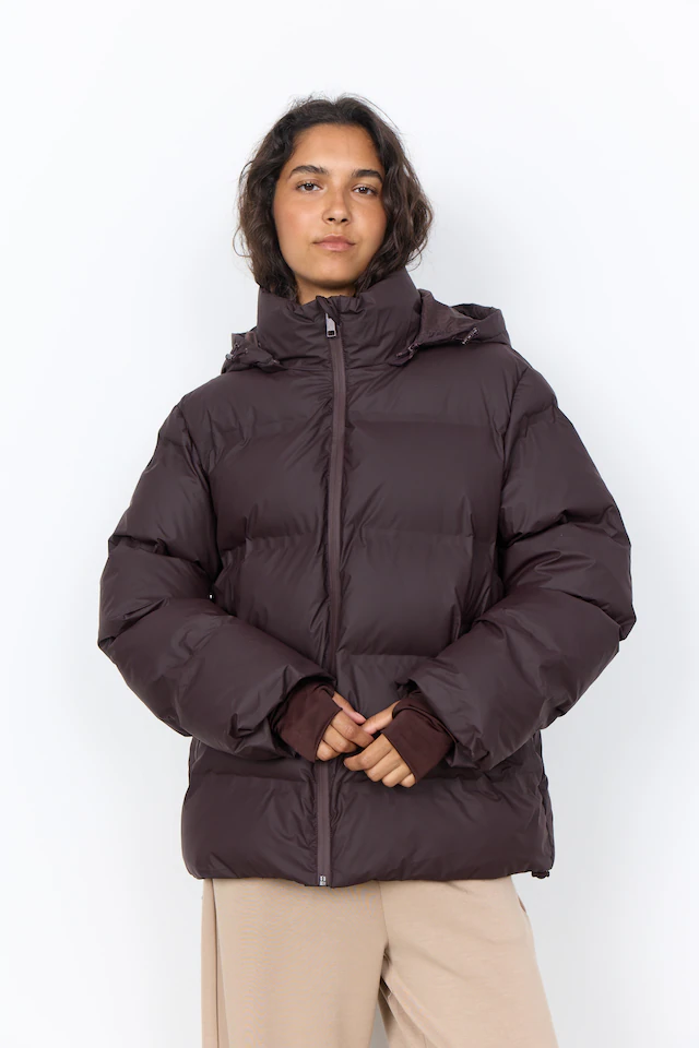 soyaconcept Steppjacke »SC-HENRIETTA 1« mit Kapuze Lederimitat