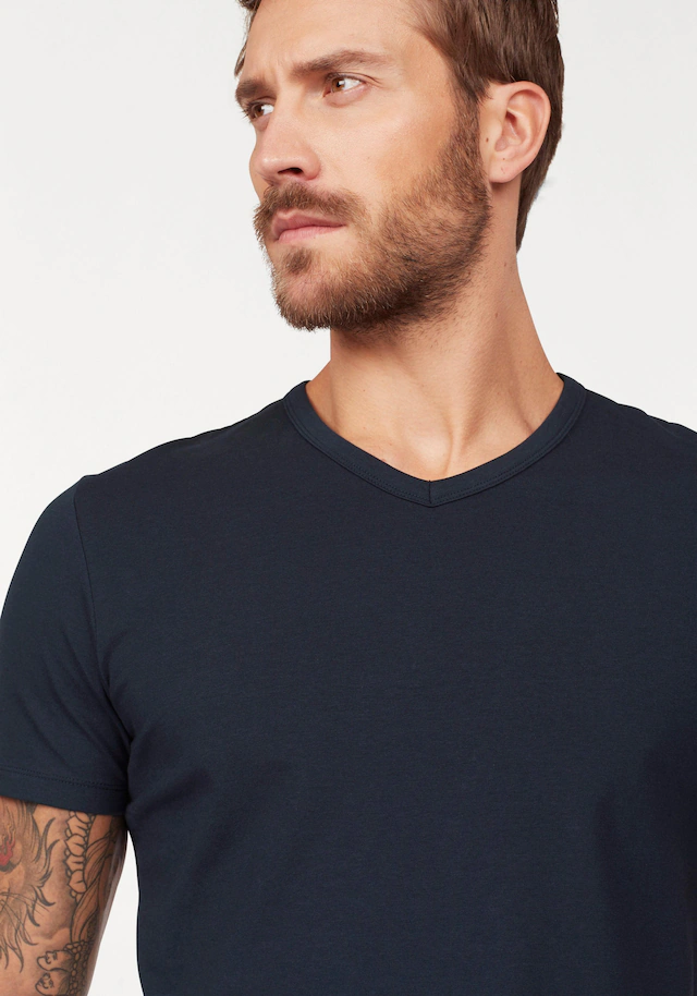 Jack & Jones T-Shirt »SLIM- FIT BASIC TEE V-NECK« mit V-Ausschnitt