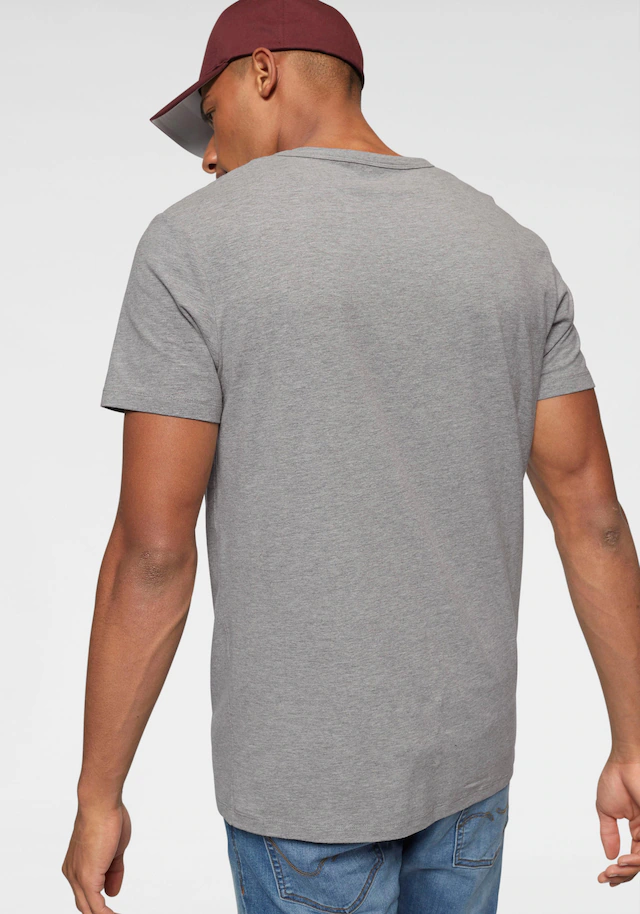 Jack & Jones T-Shirt »SLIM- FIT BASIC TEE V-NECK« mit V-Ausschnitt