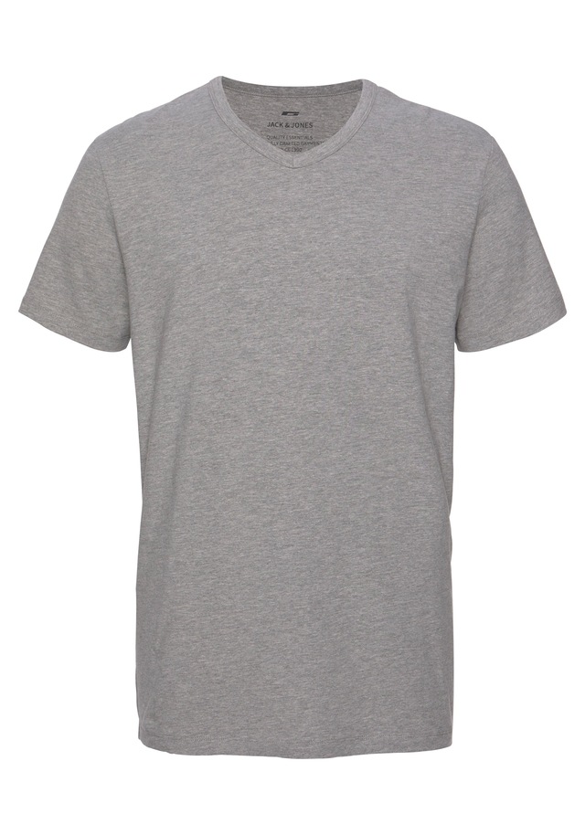 Jack & Jones T-Shirt »SLIM- FIT BASIC TEE V-NECK« mit V-Ausschnitt