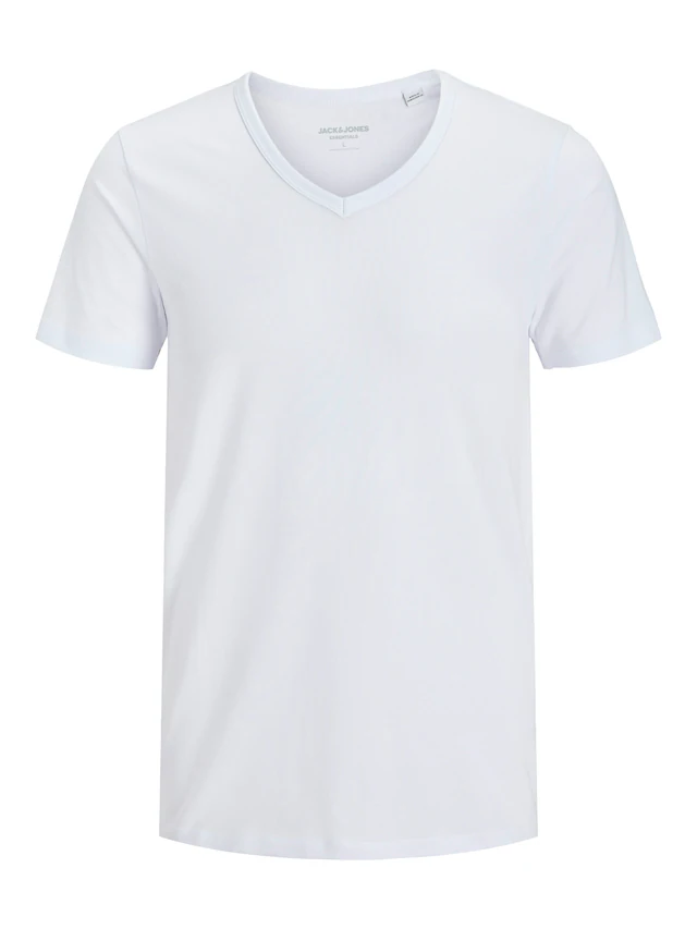 Jack & Jones T-Shirt »SLIM- FIT BASIC TEE V-NECK« mit V-Ausschnitt
