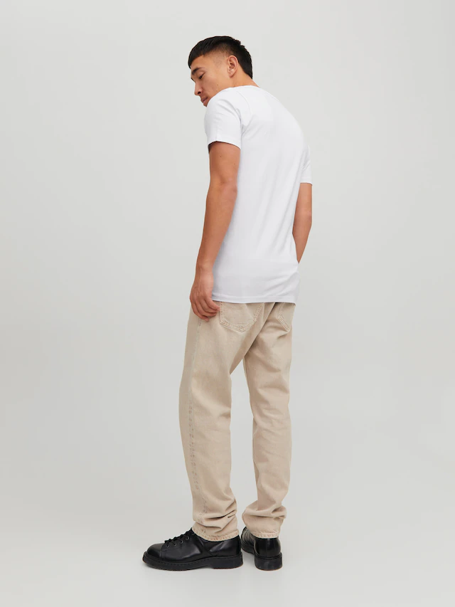 Jack & Jones T-Shirt »SLIM- FIT BASIC TEE V-NECK« mit V-Ausschnitt