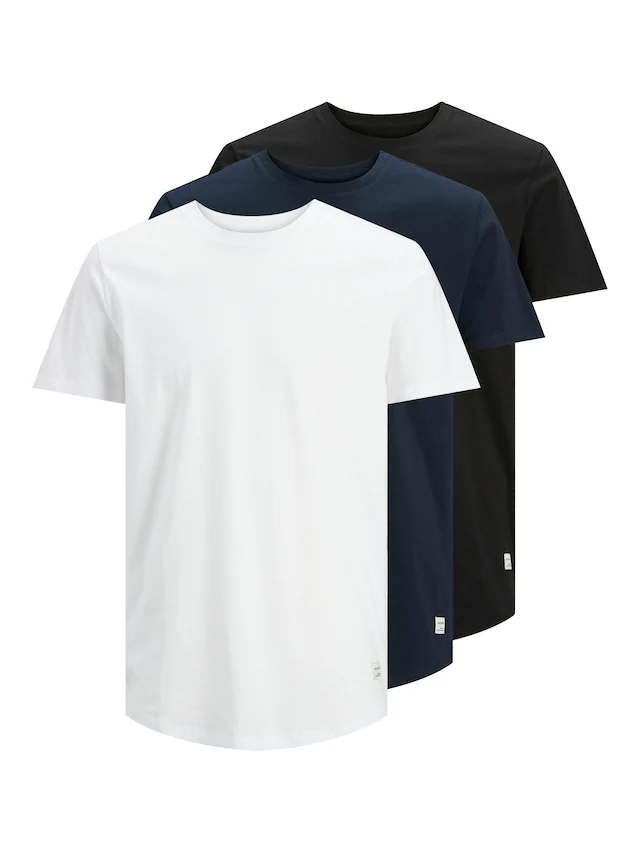 Jack & Jones Rundhalsshirt »JJENOA TEE SS CREW NECK 3PK MP NOOS« Packung, 3er-Pack, 3 Jack & Jones Rundhalsshirt »JJENOA TEE SS CREW NECK 3PK MP NOOS« Packung, 3er-Pack, 3