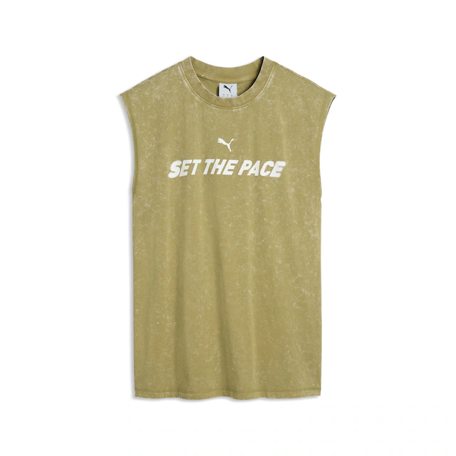 PUMA T-Shirt »Relaxed Washed Graphic Ärmelloses T-Shirt Damen«