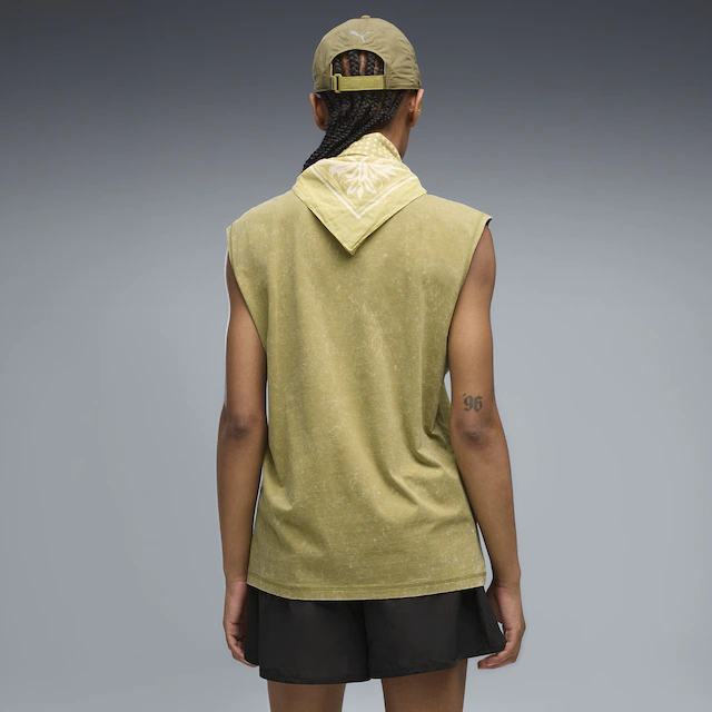 PUMA T-Shirt »Relaxed Washed Graphic Ärmelloses T-Shirt Damen«