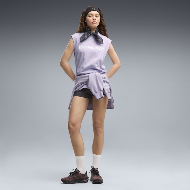 PUMA T-Shirt »Relaxed Washed Graphic Ärmelloses T-Shirt Damen«