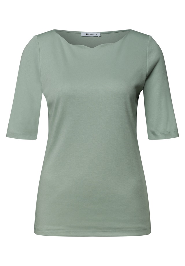STREET ONE T-Shirt in Unifarbe