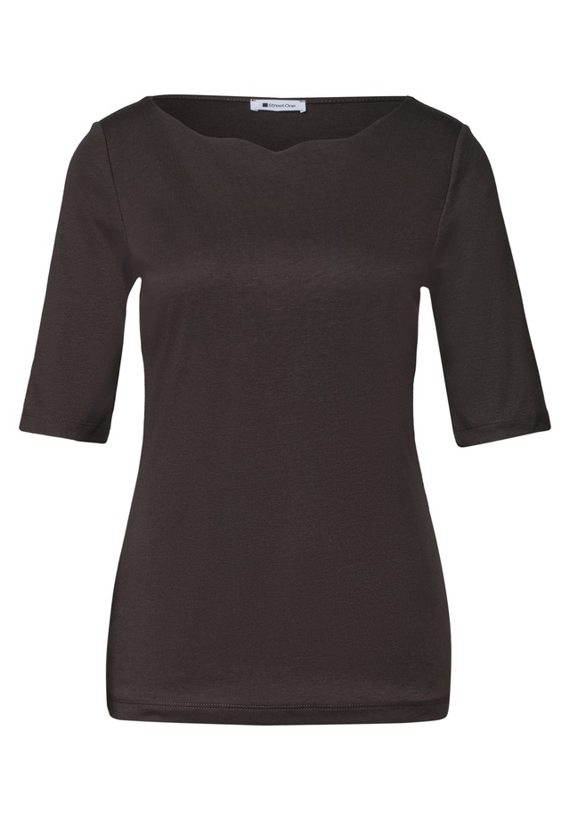 STREET ONE T-Shirt in Unifarbe