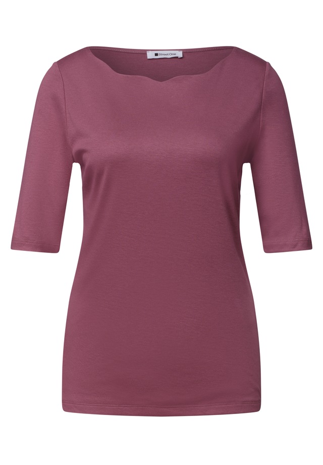 STREET ONE T-Shirt in Unifarbe