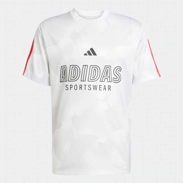 adidas Sportswear T-Shirt »HOUSE OF TIRO NATIONS PACK« sportlicher Schnitt, kurze Ärmel, mit Grafik und Allover-Print