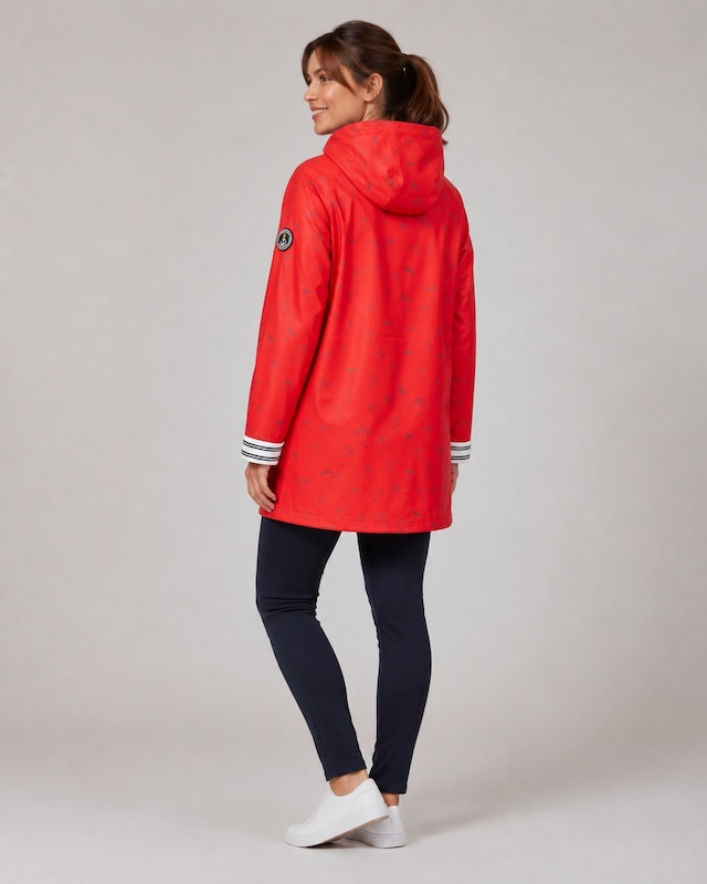 ankerglut Allwetterjacke »Friesennerz Ankerglutwolke II Regenmantel, Longjacket« mit Kapuze auch in Großen Größen erhältlich