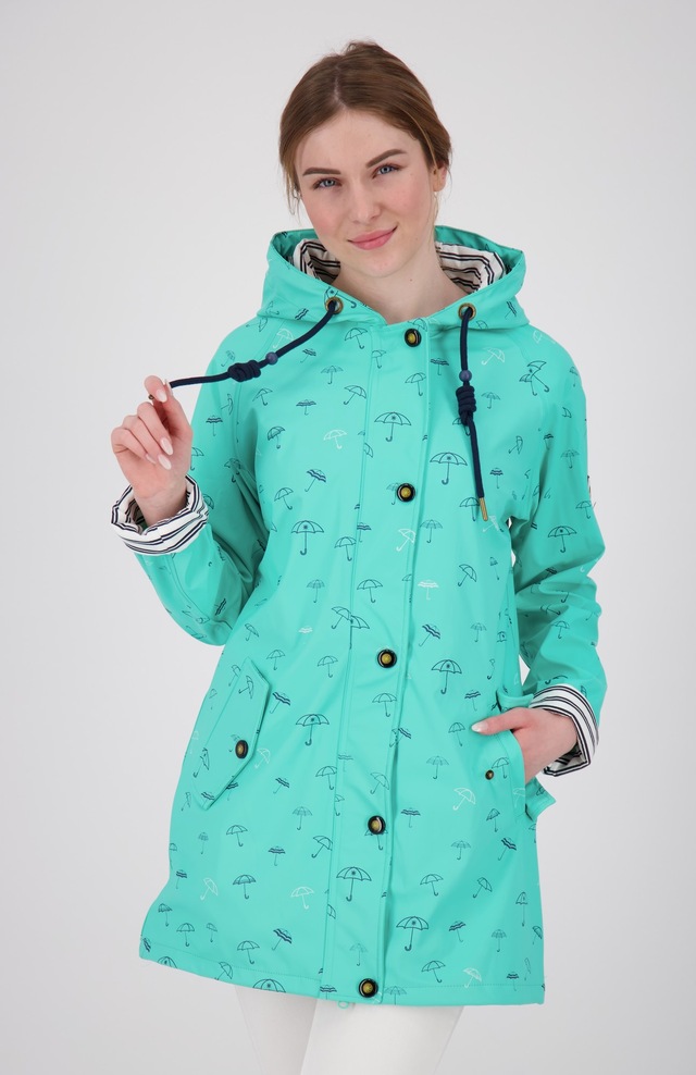 ankerglut Allwetterjacke »Friesennerz Ankerglutwolke II Regenmantel, Longjacket« mit Kapuze auch in Großen Größen erhältlich