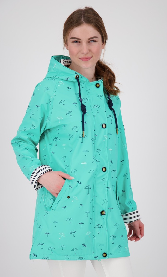 ankerglut Allwetterjacke »Friesennerz Ankerglutwolke II Regenmantel, Longjacket« mit Kapuze auch in Großen Größen erhältlich