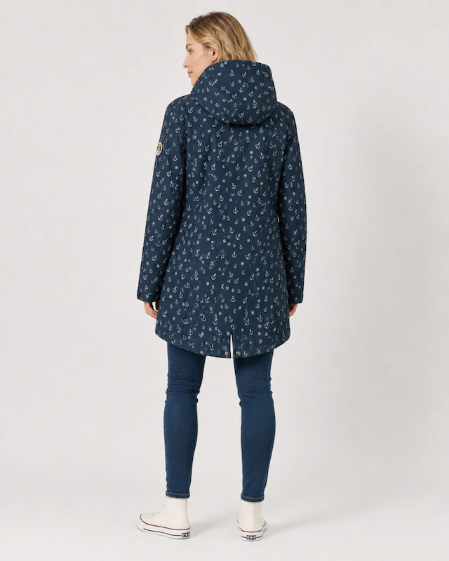 ankerglut Funktionsjacke »Friesennerz Ankerglutschein II Regenmantel, Longjacket« mit Kapuze auch in Großen Größen erhältlich