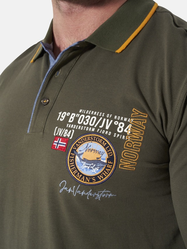 Jan Vanderstorm Langarm-Poloshirt »Langarm-Poloshirt LOKI«