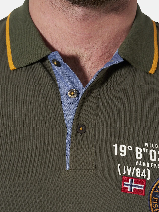 Jan Vanderstorm Langarm-Poloshirt »Langarm-Poloshirt LOKI«