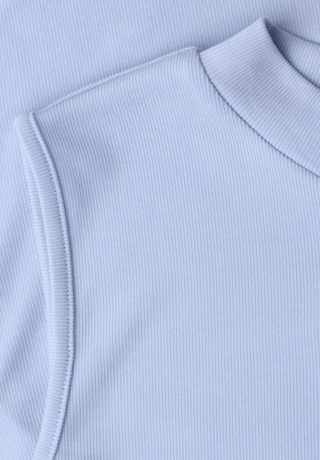 STREET ONE Shirttop Sommertop im Silk-Look mit Turtle Neck