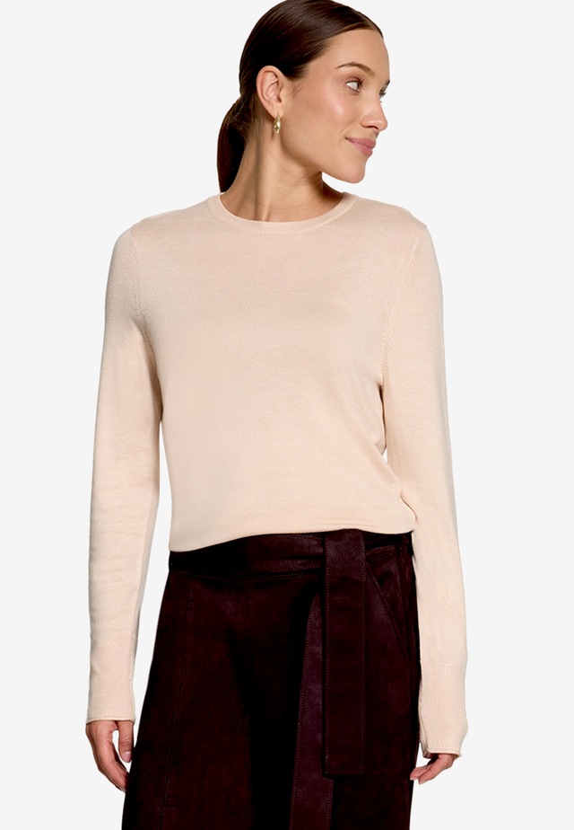 Zero Strickpullover mit Rundhalsausschnitt / Viskose