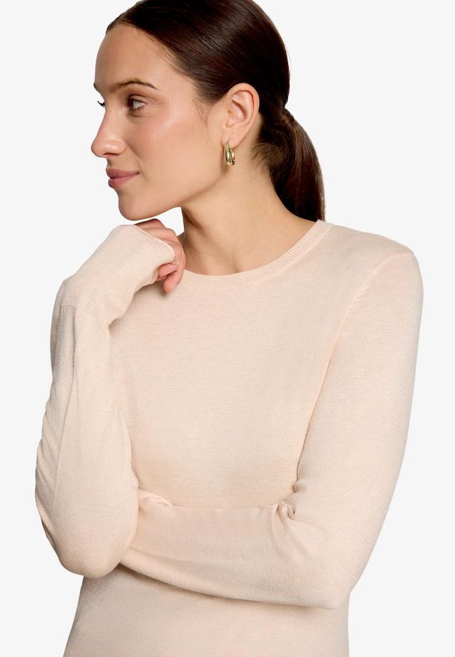 Zero Strickpullover mit Rundhalsausschnitt / Viskose