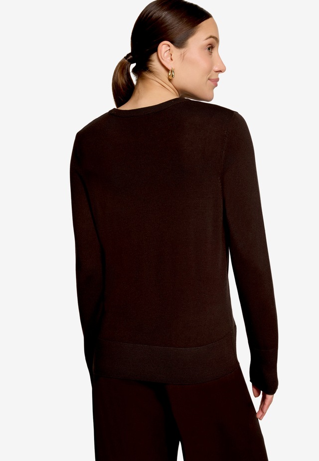 Zero Strickpullover mit Rundhalsausschnitt / Viskose