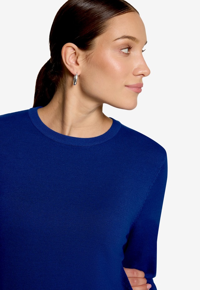 Zero Strickpullover mit Rundhalsausschnitt / Viskose