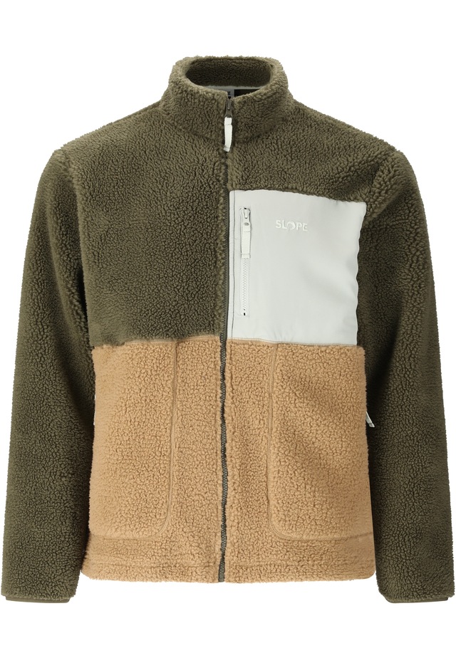 SLOPE Fleecejacke »Katau« aus angenehm weichem Teddy-Material