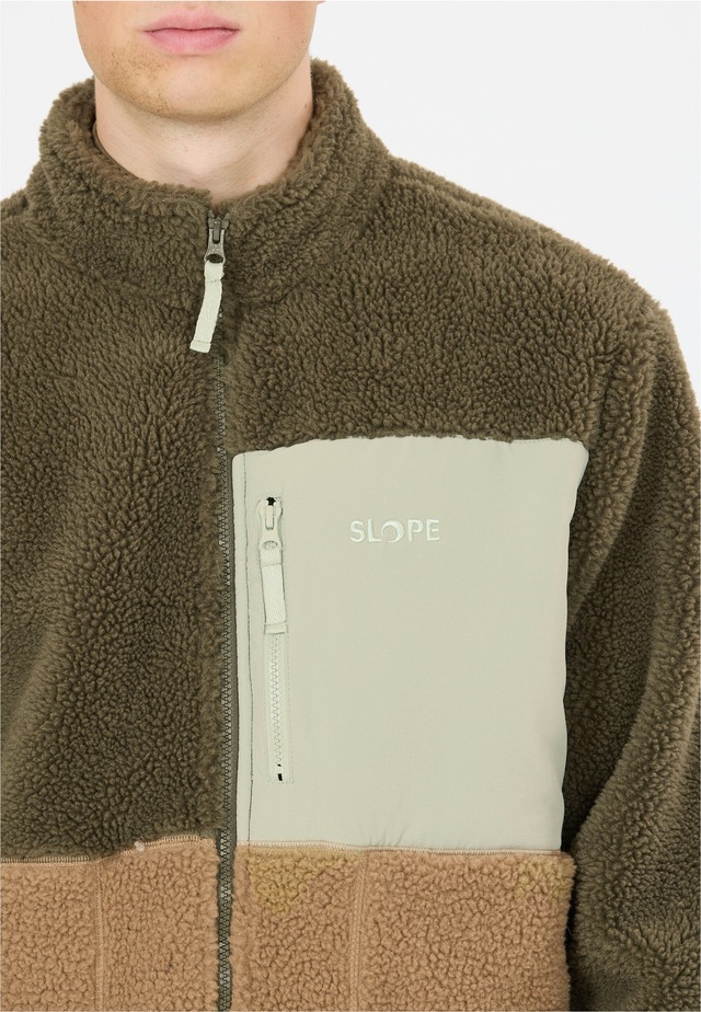SLOPE Fleecejacke »Katau« aus angenehm weichem Teddy-Material