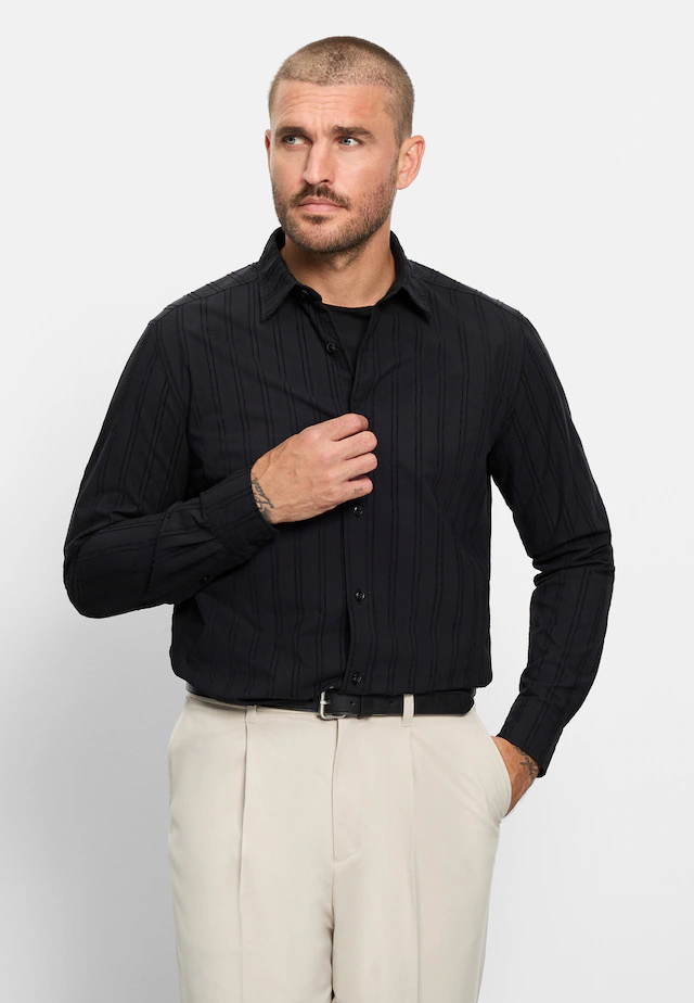 OLYMP Langarmhemd »OLYMP Casual, Regular Fit, Kent«