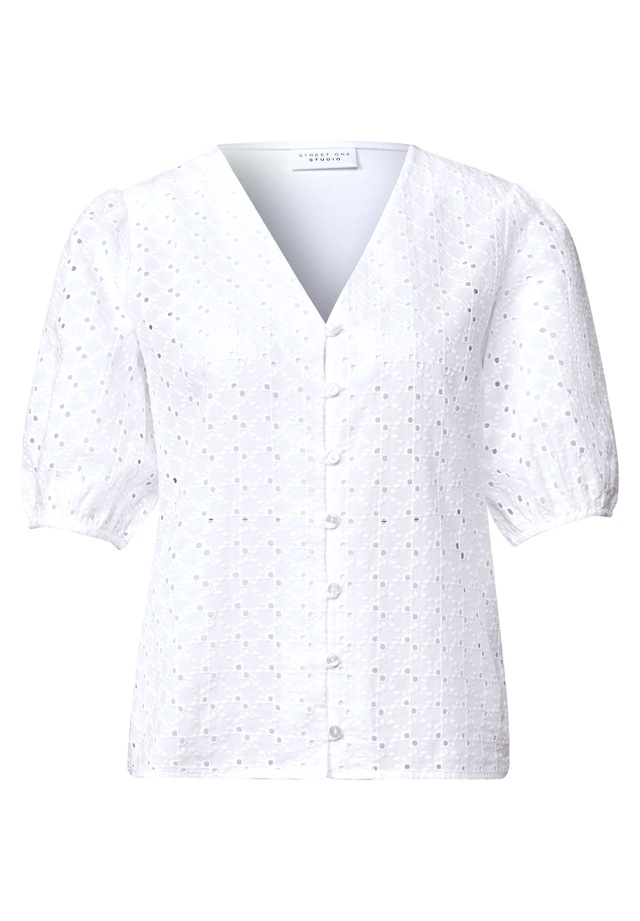 STREET ONE STUDIO Blusenshirt mit V-Ausschnitt