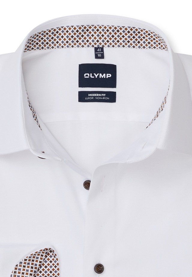 OLYMP Businesshemd »OLYMP Luxor, Modern Fit, New Kent mit extra langem Arm«