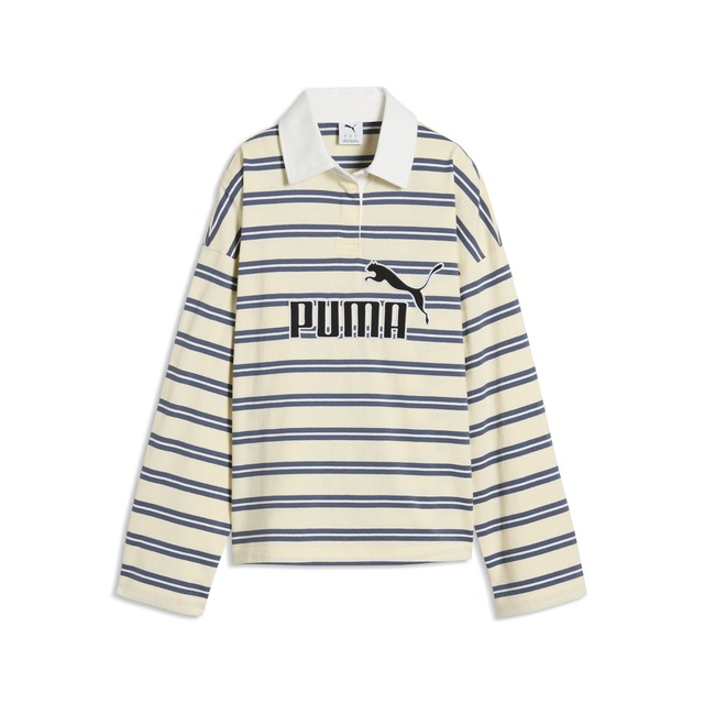 PUMA Poloshirt »Essentials Elevated No.1 Logo Oversized Rugby Polo Damen«