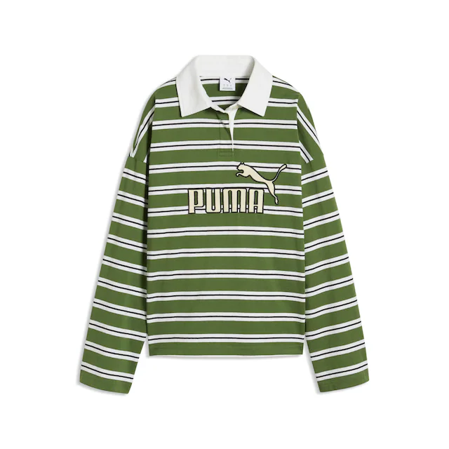 PUMA Poloshirt »Essentials Elevated No.1 Logo Oversized Rugby Polo Damen«