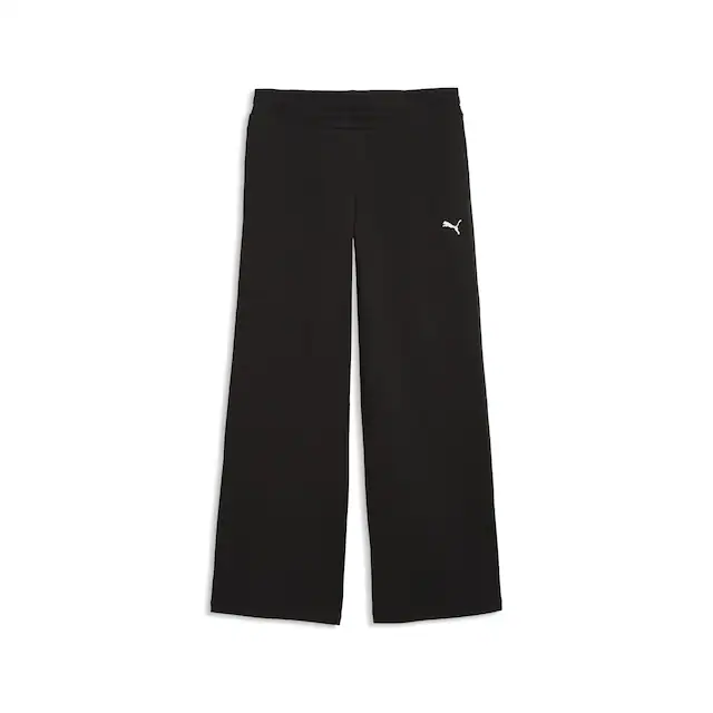 PUMA Sporthose »Essentials Cat Fleece Hose mit weitem Bein Damen«