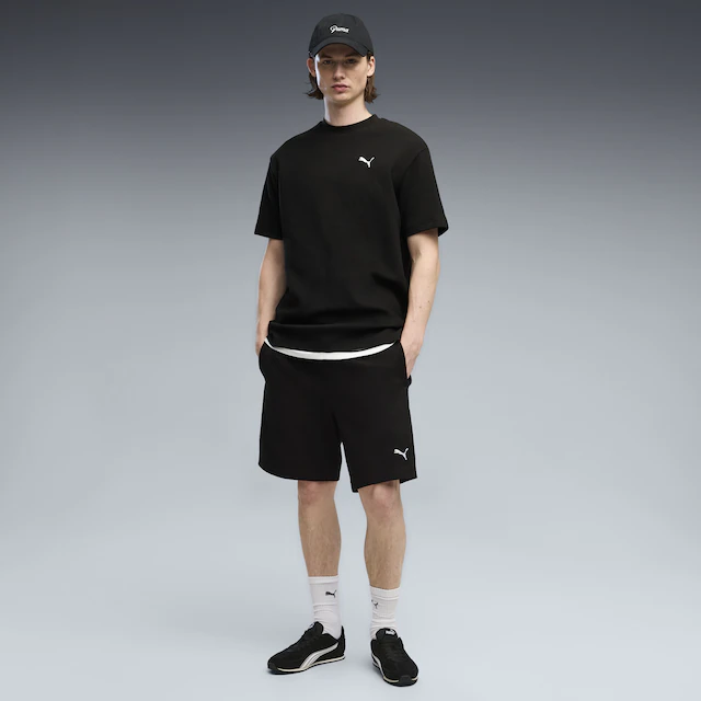 PUMA Sporthose »Essentials Elevated Relaxed Material Shorts Herren«