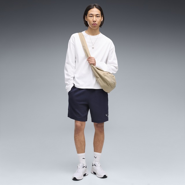 PUMA Sporthose »Essentials Elevated Relaxed Material Shorts Herren«