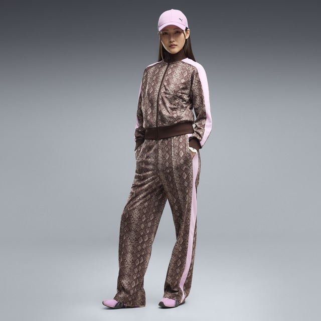 PUMA Sporthose »T7 Snake Print Straight Hose Damen«