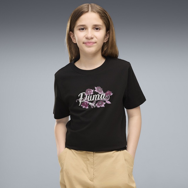PUMA T-Shirt »Essentials Nature 2.0 Graphic T-Shirt Mädchen«