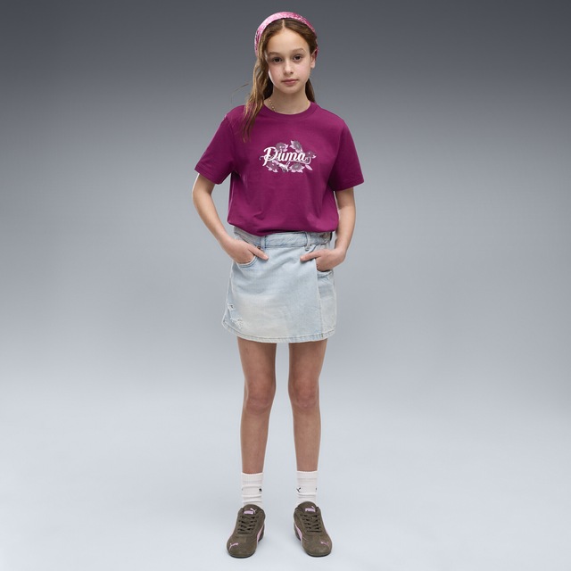 PUMA T-Shirt »Essentials Nature 2.0 Graphic T-Shirt Mädchen«