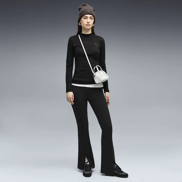 PUMA T-Shirt »HER Slim Geripptes Langarmshirt Damen«
